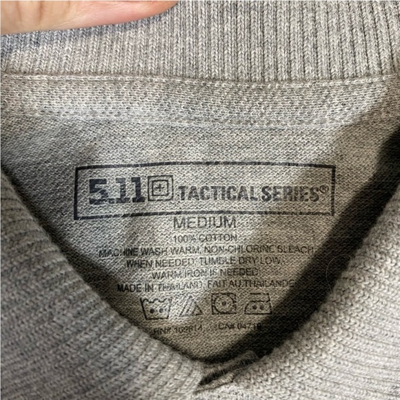 5.11 Tactical Shirt Men’s Medium Polo Gray Master Instructor Taser Embroidered - Picture 6 of 13